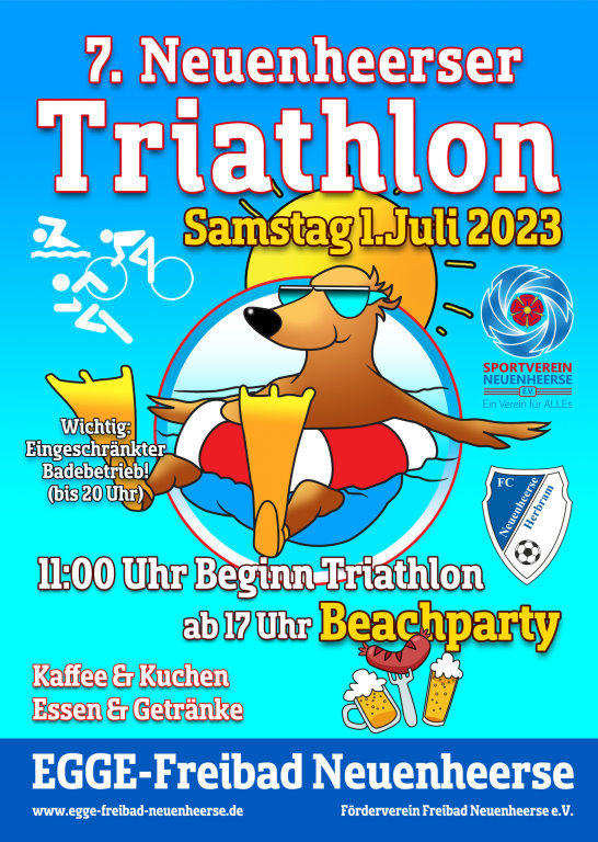 Triathlon PLAKAT A3 2023 2 web